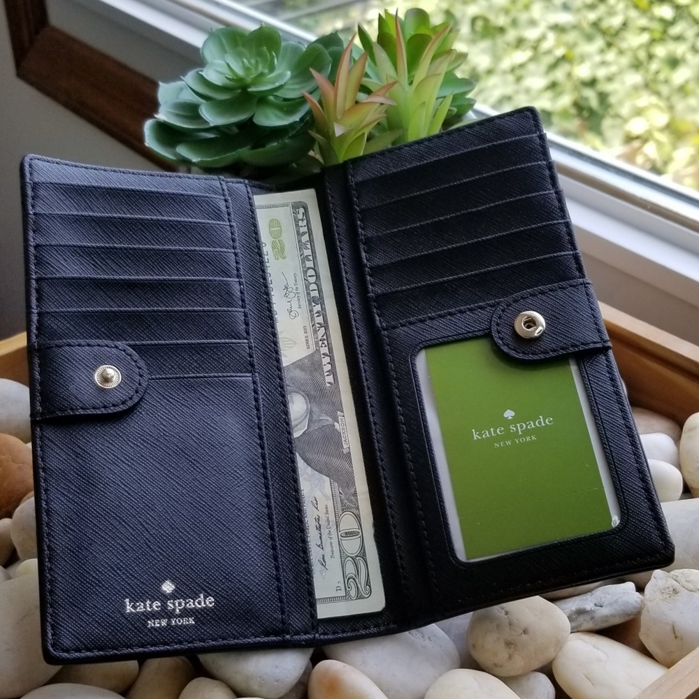 NEW! Kate Spade Laurel way Gardenia Stacy Wallet - Picture 2 of 4